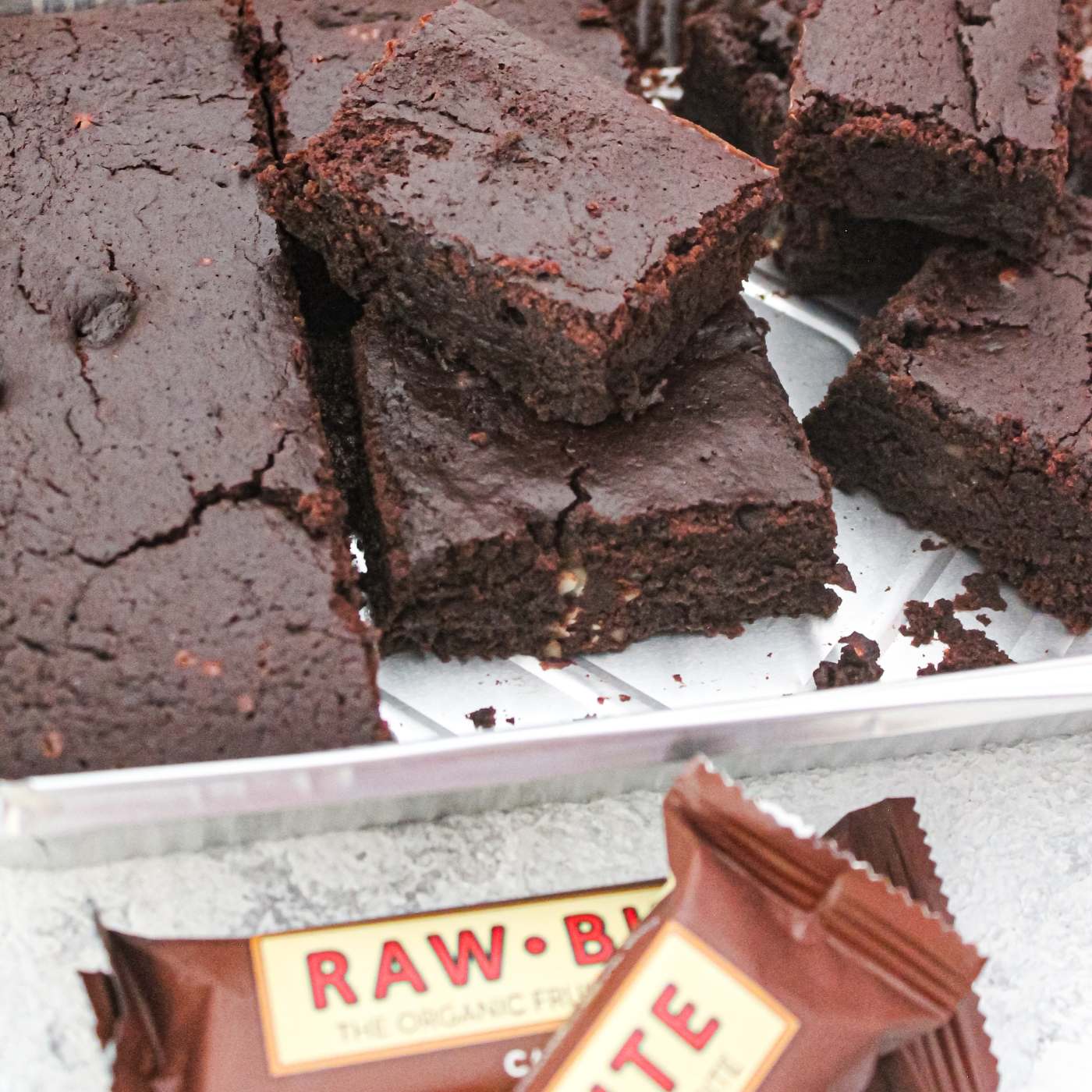 Gooey Vegan Brownies with RAWBITE