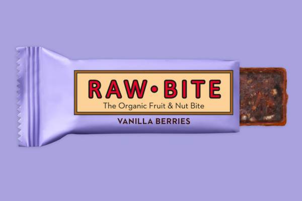 RAWBITE Vanilla Berries bar